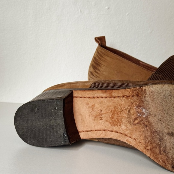 Donald J Pliner Leather Block Heel Loafers - Picture 9 of 9